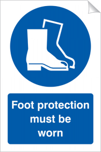 Foot Protection Must Be Worn - 240 x 360 mm (SSA412)