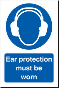Ear Protection Must Be Worn - 240 x 360 mm (SSB405)