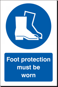 Foot Protection Must Be Worn - 240 x 360 mm (SSB411)