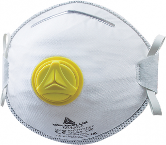 DELTAPLUS Moulded Disposable FFP2 Masks + Valve (WS28)