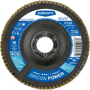 OSBORN 'Special' Zirconium Flap Discs (DFD1210)
