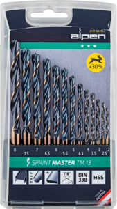 ALPEN 'Sprint Master' HSS Jobber Drill Set - Metric Sizes (TM13)