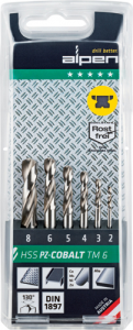 ALPEN HSS-Co Cobalt Stub Drill Set (DCK6)
