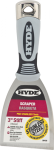 HYDE 'MAXXGRIP PRO' Stiff Scraper - Chisel-Ended (TNY3)