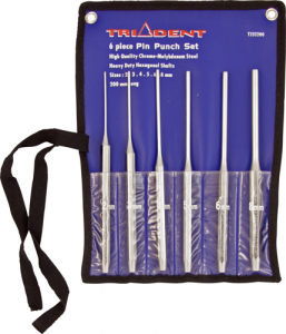 TRIDENT Long Pin Punch Set Metric (TL4104)