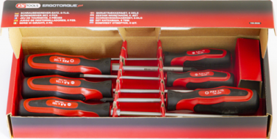 KS TOOLS 'ERGOTORQUEplus' Slotted & POZIDRIV Screwdriver Set (K159.0020)