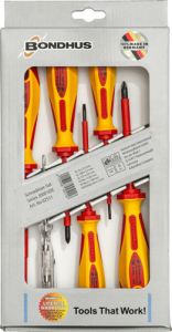 BONDHUS 6 Piece VDE Screwdriver Set (TL1008)