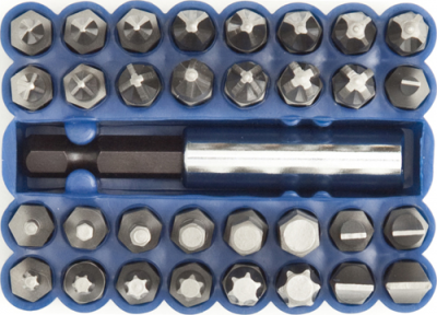 LASER 1/4" Dr. Hex Bits Set (TL474)