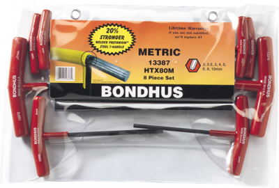 BONDHUS Hex T-Handles - Metric Set (TL350)