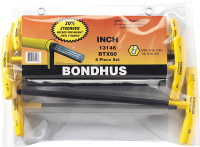 BONDHUS Balldriver T-Handle Set - Imperial (TL352)