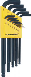 BONDHUS Ball Hex Driver Set - Imperial (TL346)