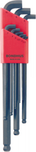 BONDHUS Stubby Ball Hex Key Wrench Set - Metric (TL353)