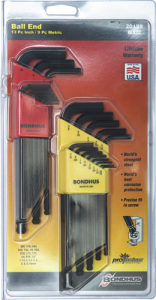 BONDHUS Ball Hex Driver Sets - Metric & Imperial Twin Pack (TNB20199)