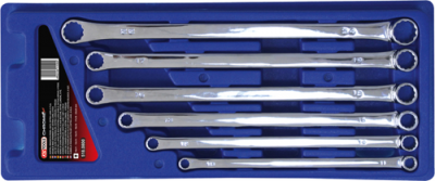 KS TOOLS 'CHROMEplus' Extra Long Double Ring Spanner Set (K518.0800)