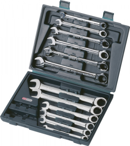 KS TOOLS 'GEARplus' Ratchet Combination Spanner Set (K503.4265)