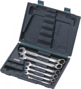 KS TOOLS 'GEARplus' Reversible Ratchet Combination Spanner Set (K503.4646)
