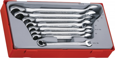 TENG TOOLS Reversible Ratcheting Combination Spanners Set (TTT6508R)
