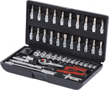 KS TOOLS 'CHROMEplus' 1/4" Drive Socket Set (K918.0646)