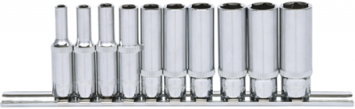 KS TOOLS 'CHROMEplus' 1/4" Drive Deep Socket Set (K918.0610)