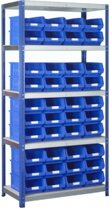BARTON Standard Shelving System c/w Storage Bins (SB63BU)