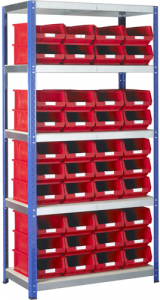 BARTON Standard Shelving System c/w Storage Bins (SB63RE)
