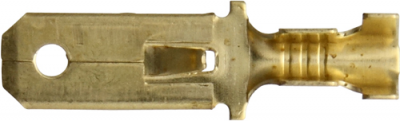 Push-on Males - 6.3 mm Brass (ET61)