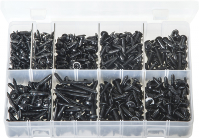 Self-Tapping Screws Flanged - Pozi Black (AB71)