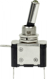 12V LED Metal Toggle Switch - On/Off (EC63)