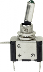 12V LED Metal Toggle Switch - On/Off (EC65)
