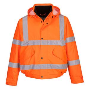 Hi-Vis Winter Bomber Jacket Orange