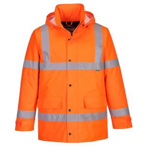 Hi-Vis Winter Traffic Jacket Orange