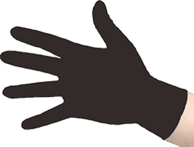 OnHand  Plus HD Black Nitrile Gloves