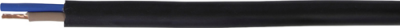 Heavy Duty 'H07' Mains Cable 2-Core - Tough Rubber Sheath (EC1222)